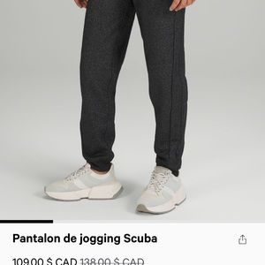 Lululemon jogging Scuba black